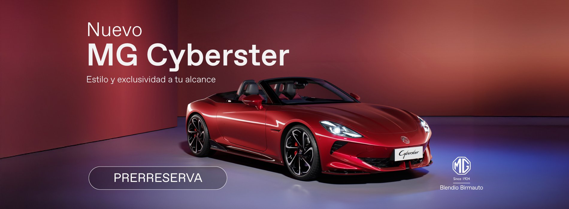 ¡La prerreserva del nuevo MG Cyberster ya está disponible!