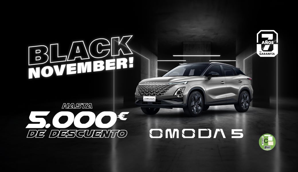 ¡Black November en OMODA! Descuento de hasta 5.000€ en tu nuevo OMODA