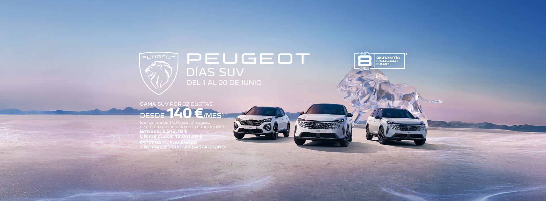¡Descubre la Gama SUV de Peugeot con condiciones exclusivas!