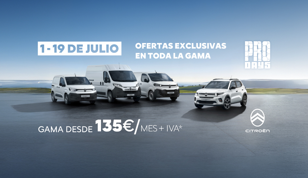 CITROËN | Vuelven los Citroën PRO DAYS hasta el 19 de julio