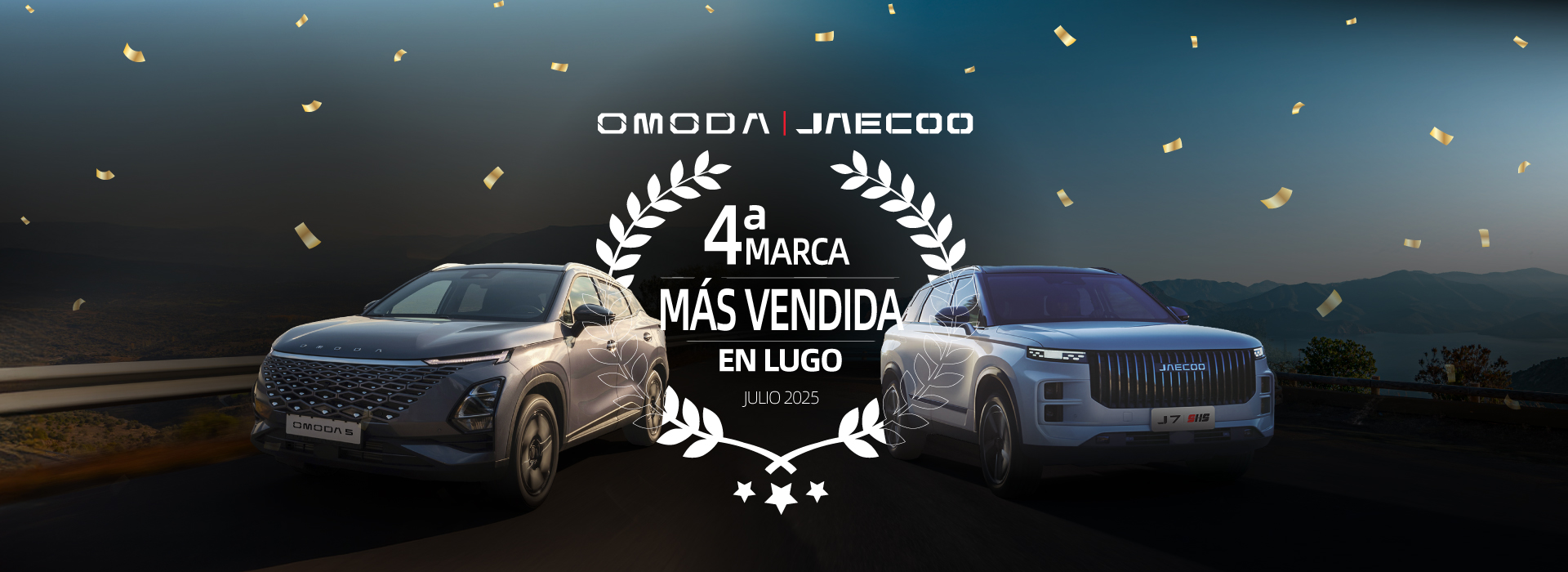 OMODA y JAECOO, la cuarta marca más vendida en Lugo en julio 2025