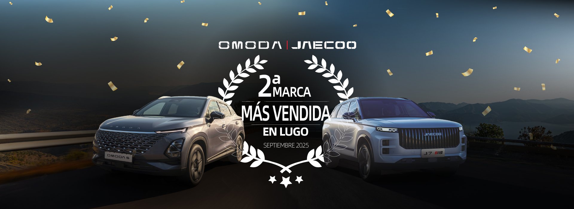 OMODA y JAECOO lo vuelven a hacer: se consolidan como la segunda marca más vendida en Lugo en septiembre