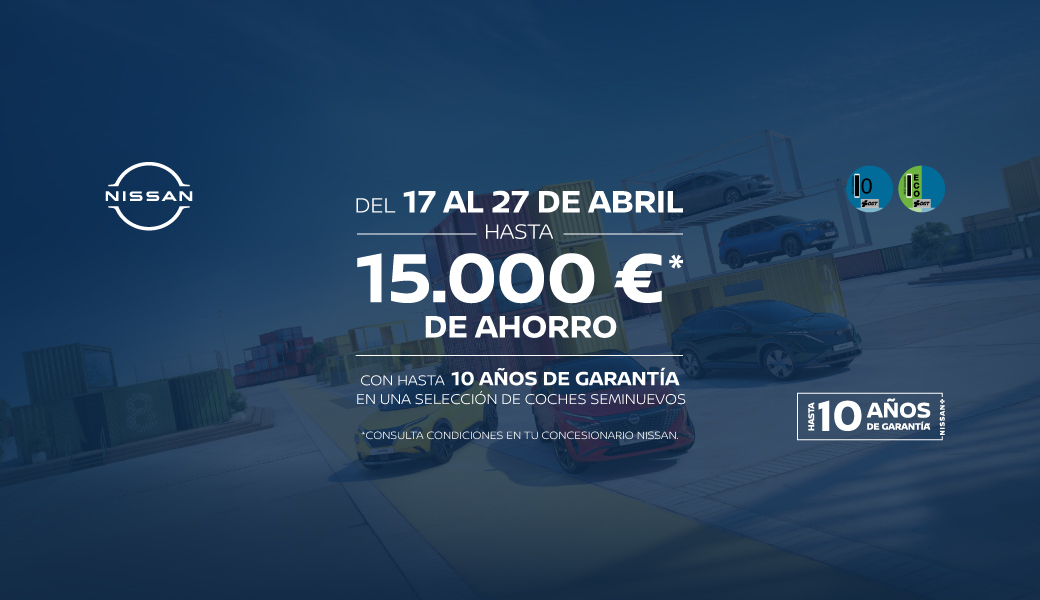NISSAN Seminuevos | Hasta 15.000€ de ahorro exclusivo