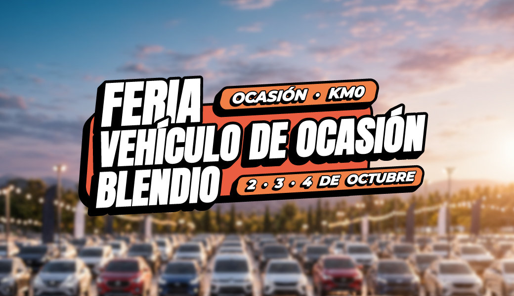 ¡Vuelve Blendio Ocasión! Feria exclusiva: 2,3 y 4 oct. ¡Reserva cita!
