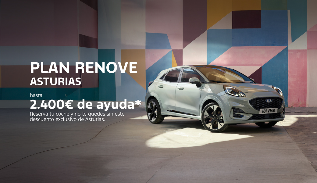 Plan Renove Ford | Solo en Asturias hasta 2.400€ de Descuento ECO