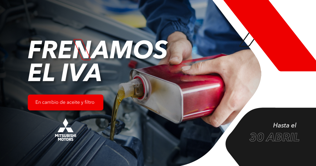 Ahórrate el IVA en tu cambio de aceite y filtro con Mitsubishi Blendio Devauto