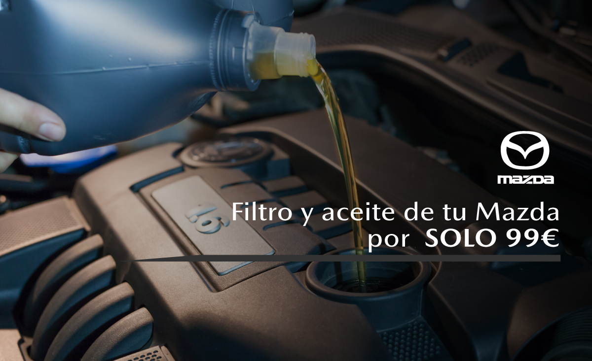 Promoción exclusiva aceite y filtro en Mazda Hiromotor