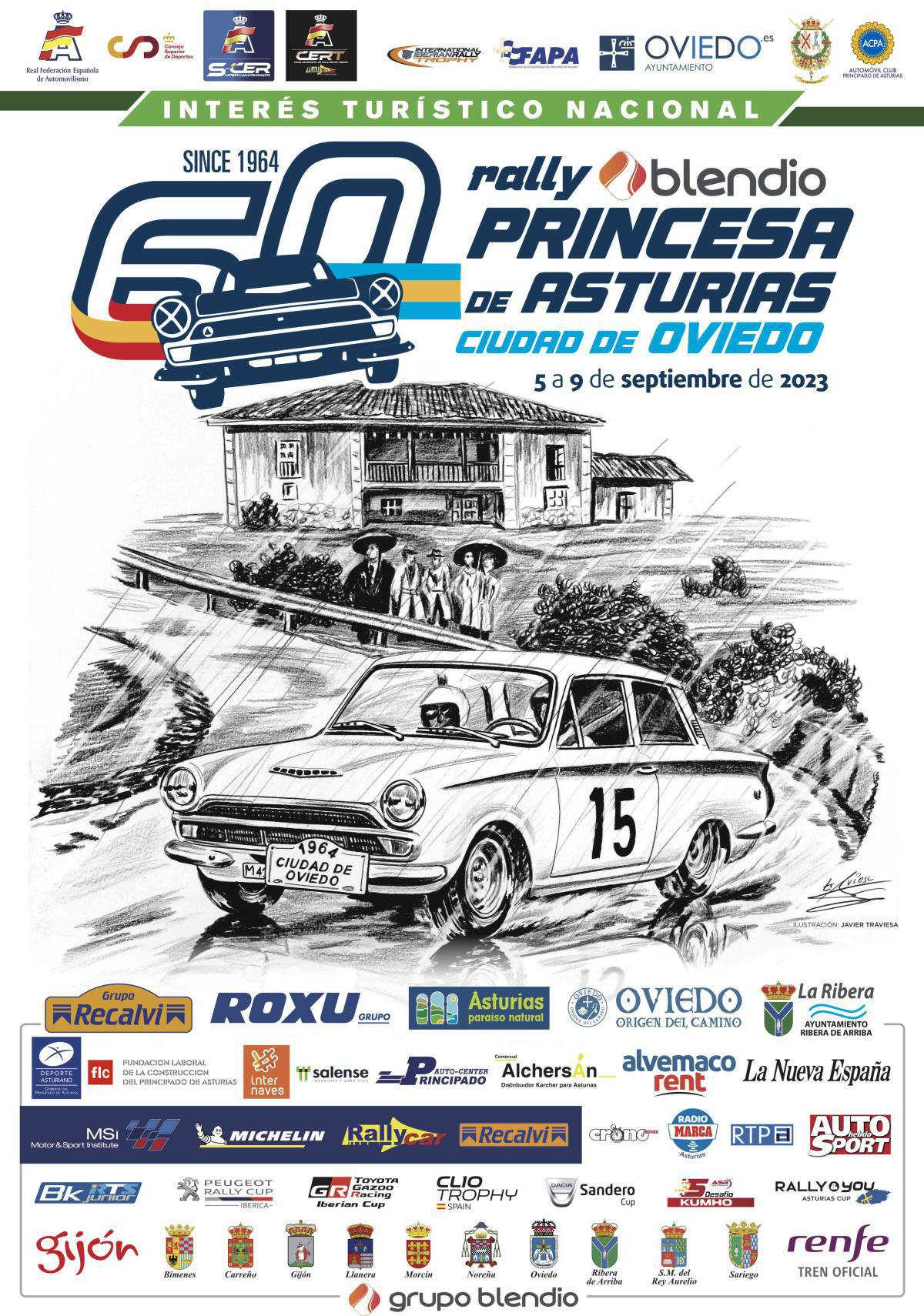 Comienza la 60 edición del Rallye Blendio Princesa de Asturias Ciudad de Oviedo